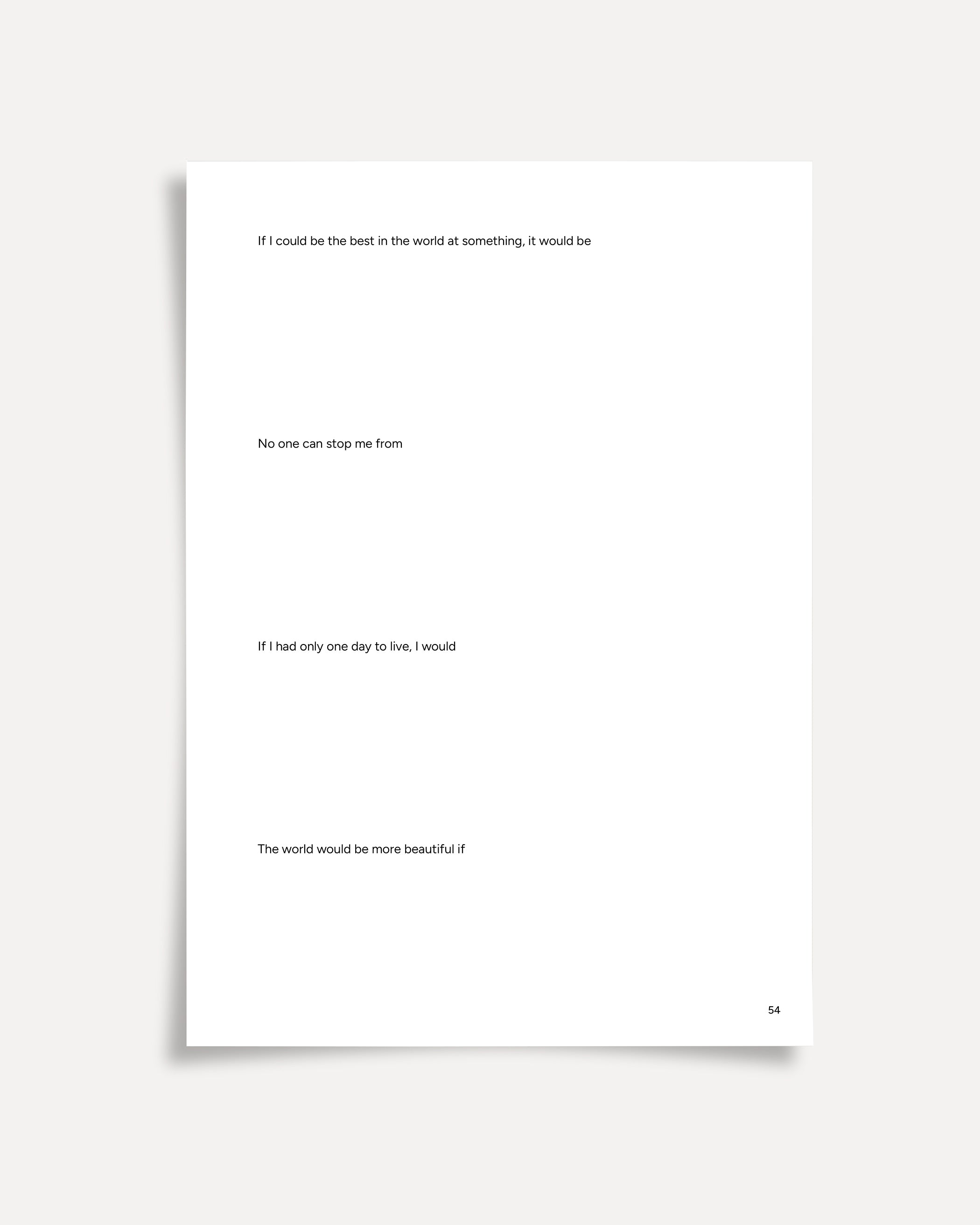 Finish These Sentences